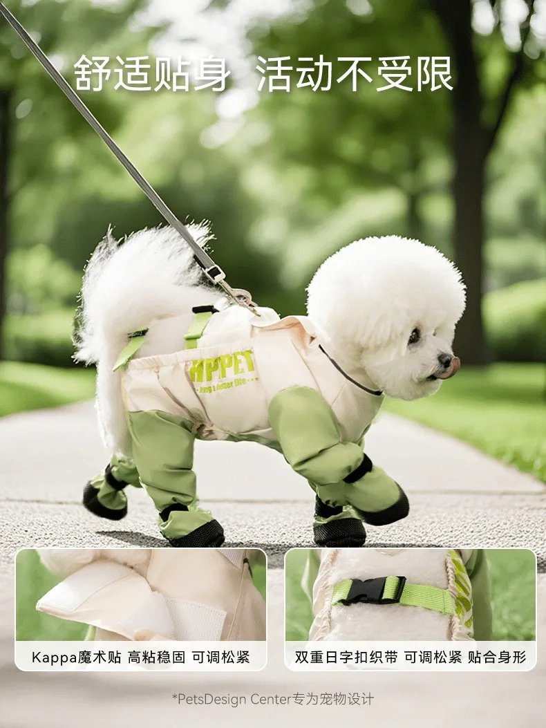 All-in-One Pet Clothes for Spring and Summer with Four Legs Dirt-Proof