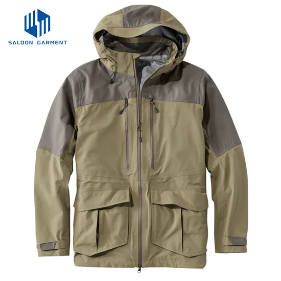 Men's Winter Warm Hooded Coat Outdoor Waterproof Fishing Softshell Hiking Jacket