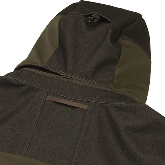 Outdoor Men Winter Front Pockets Inside Polyester Lining Fishing Soft Shell Jacket