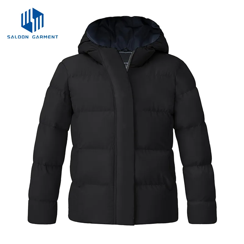 OEM Wholesale High Quality Girls' Windproof 100% Nylon Winter Warm Quilted Jacket