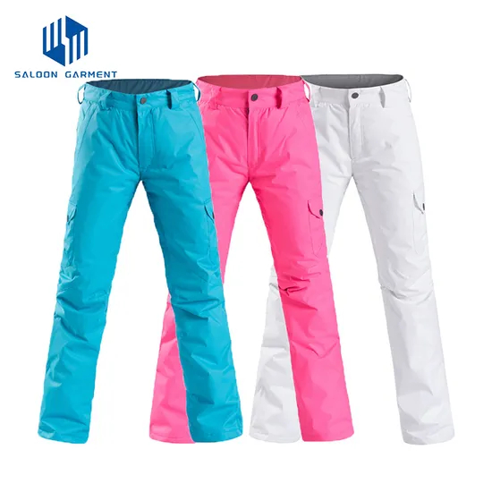 Wholesale Women's Custom Logo Outdoor Breathable Waterproof Snow Snowboard Ski Pants