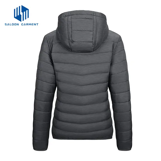 Women Winter Outer Wear Fleece Padded Coat Packable Ski Puffer Down Jacket