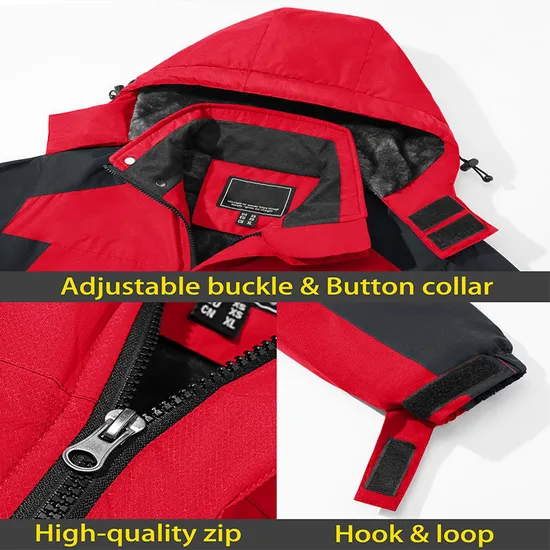 Men's Waterproof Warm Winter Snow Coat Mountain Windbreaker Ski Jacket