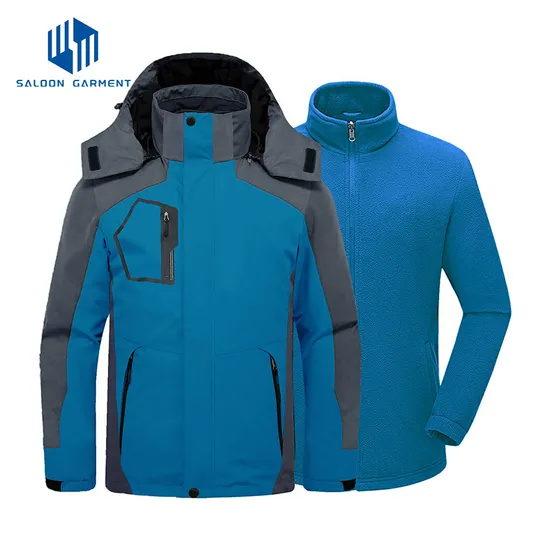 Men's Waterproof Windproof Winter Snow Coat Snowboarding Warm Raincoat 3-in-1 Ski Jacket