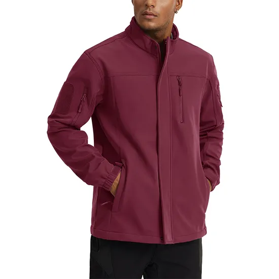 Men Winter Outdoor Sport Windproof Fleece Tactical Softshell Jacket