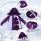 Custom Girls' Winter Snow Jacket with Hood Clothing Padded Ski Jacket