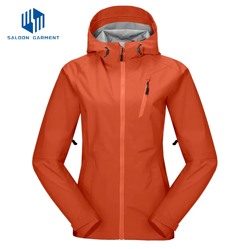 2.5 Layer Fabric OEM Outdoor Training Coat Waterproof Breathable Windbreaker Jacket