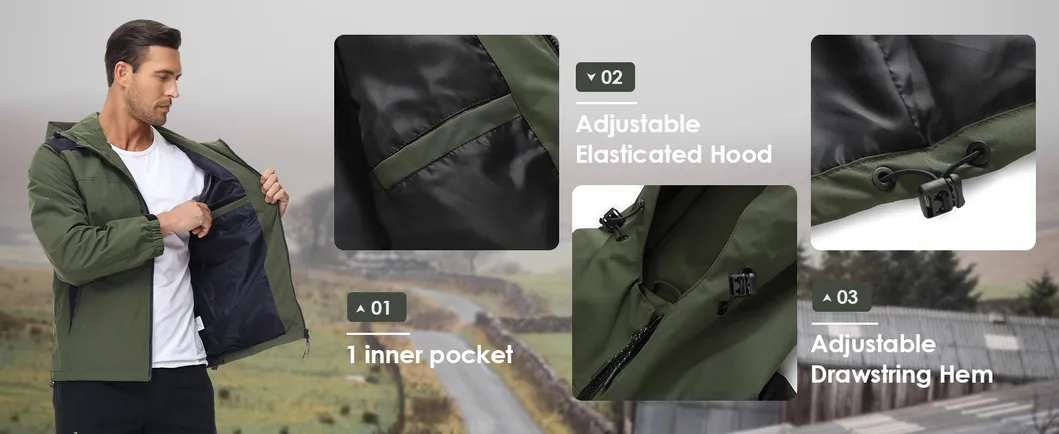 Waterproof Breathable Raincoat Rain Poncho Jacket for Cycling