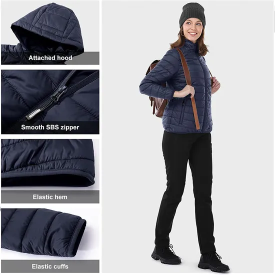 OEM Winter Outerwear Down Coat Packable Puffer Down Jacket