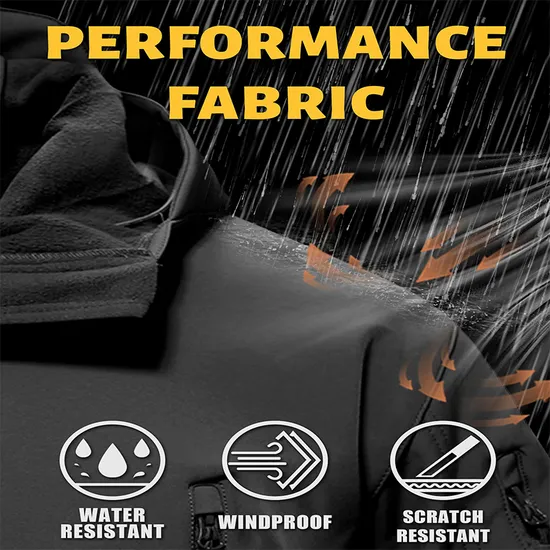 Breathable Waterproof Fishing Hunting Tactical Softshell Jackets for Men