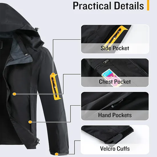 Wholesale Winter Women Fashion Outdoor Hiking Camping Skiing Jacket Windbreaker Coat