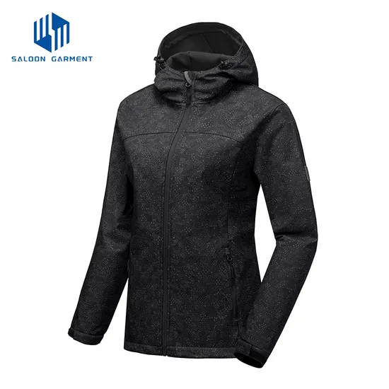 Women's Fleece Lined Windproof Outerwear Tactical Softshell Jacket for Running Hiking Traveling