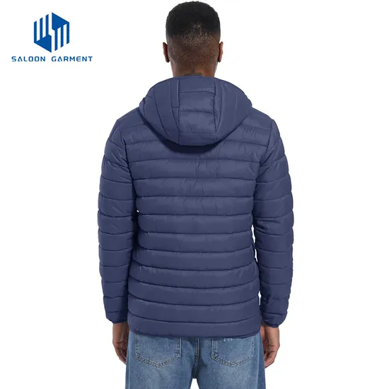 Custom Men's Packable Winter Outdoor Coat Lightweight Fleece Puffer Down Jacket