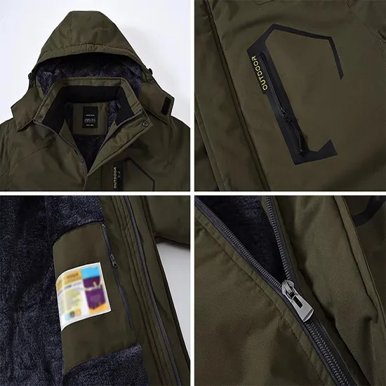 Men's Winter Outdoor Sportswear Thick Warm Snow Ski Jacket