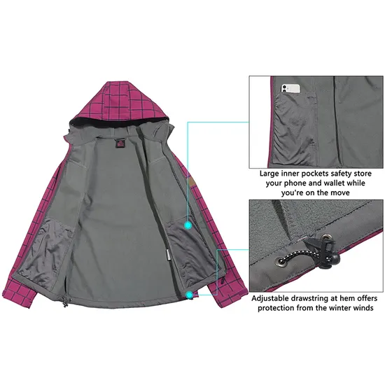 Women's Waterproof Lightweight Hunting Tactical Softshell Jacket
