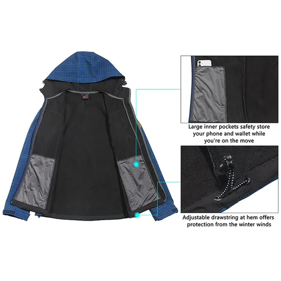 Women's Lightweight Casual Soft Shell Warm Coats Tactical Softshell Jacket