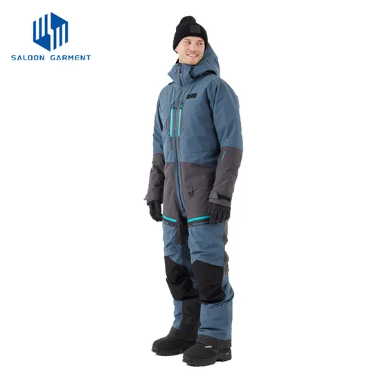 Women Men One Piece Snow Suits Waterproof Windproof Snowsuit Insulated Ski Jumpsuit