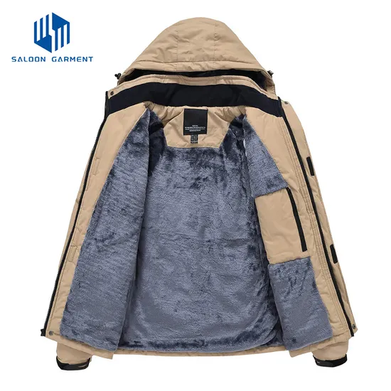 Winter Warm Windproof Windbreaker Mens Thick Big Tall Jacket Coat Outdoor Hooded Parka Plus Size Men's Jacket