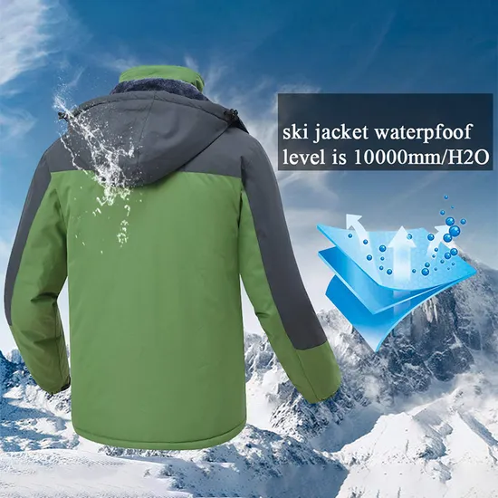 Men's Mountain Waterproof Warm Winter Snowboarding Snow Rain Coat Ski Jacket