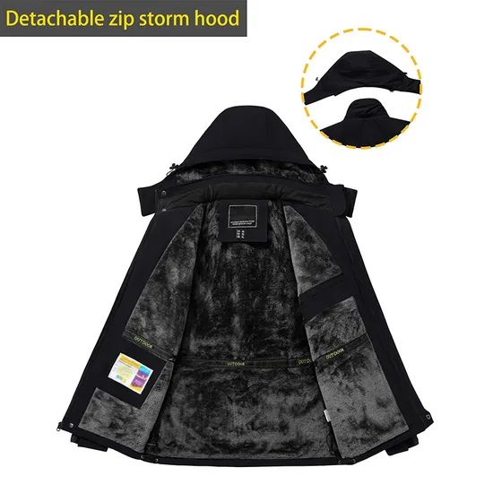 Men's Mountain Waterproof Winter Snow Coat Windproof Raincoat Ski Jacket