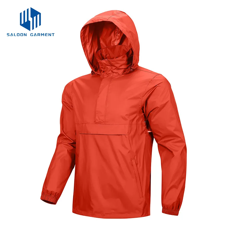 Mens Lightweight Waterproof Raincoat Windproof Rain Jacket for Hiking Cycling