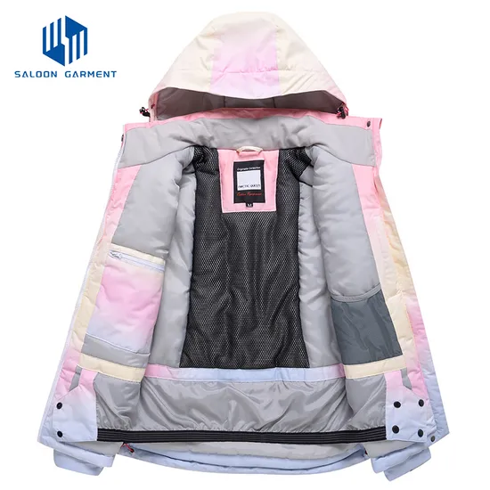 Women's OEM Custom Waterproof Snow Wear Winter Ski Jacket