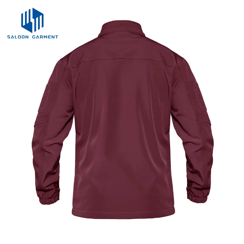 Men's Lightweight Windproof Tactical Softshell Jacket for Travel Hiking Running Golf