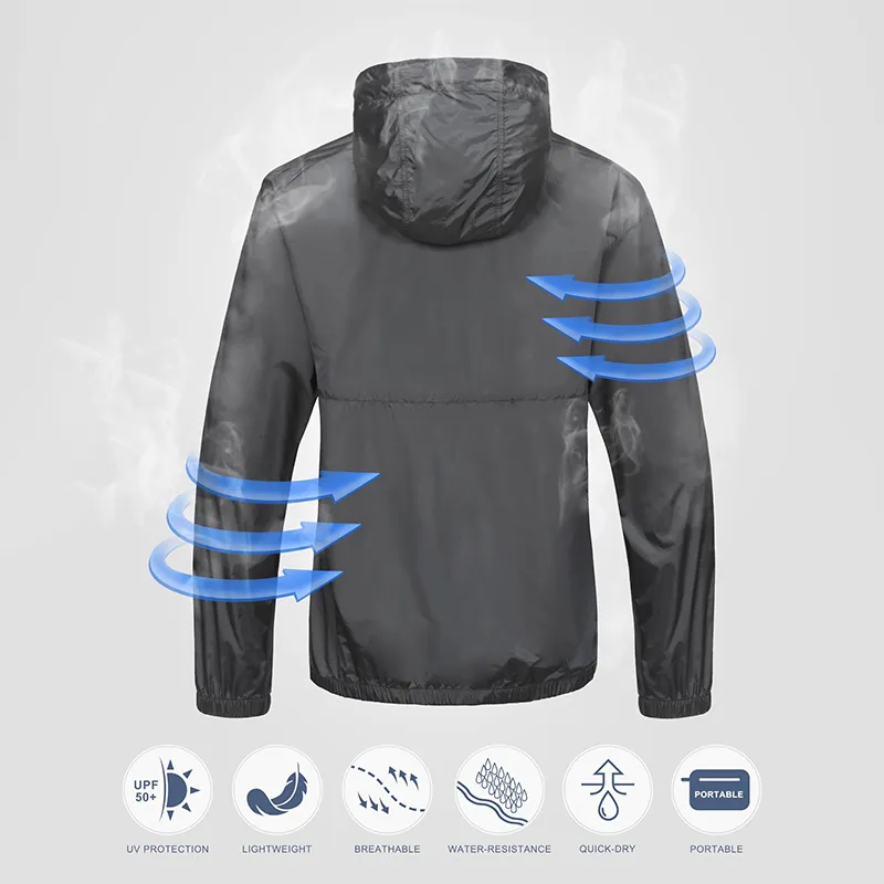 High Quality Custom Waterproof Reflective Sportswear Polyester Windbreaker Jackets