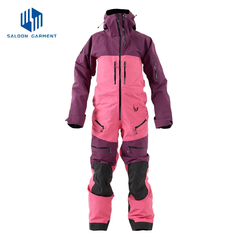 Women's One Pieces Ski Jumpsuits Coveralls Winter Outdoor Waterproof Snowsuits