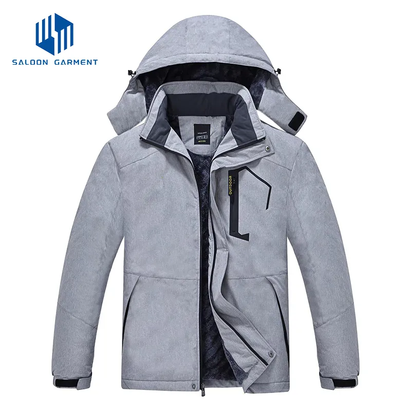 Men's Warm Winter Down Hooded Winter Coats Waterproof Snowboarding Ski Jacket