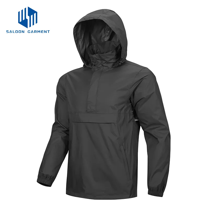 Bulk Production Outdoor Reflective Safety Lightweight Raincoat Poncho Waterproof Windbreaker Rain Jacket
