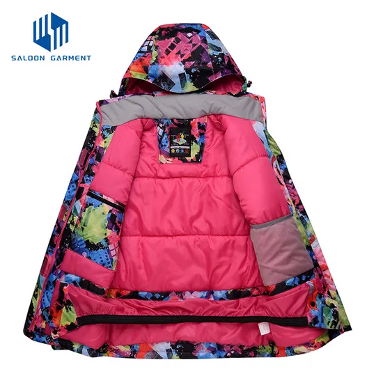 OEM Design Fashion Active Women's Waterproof Winter Sportswear Ski Jacket