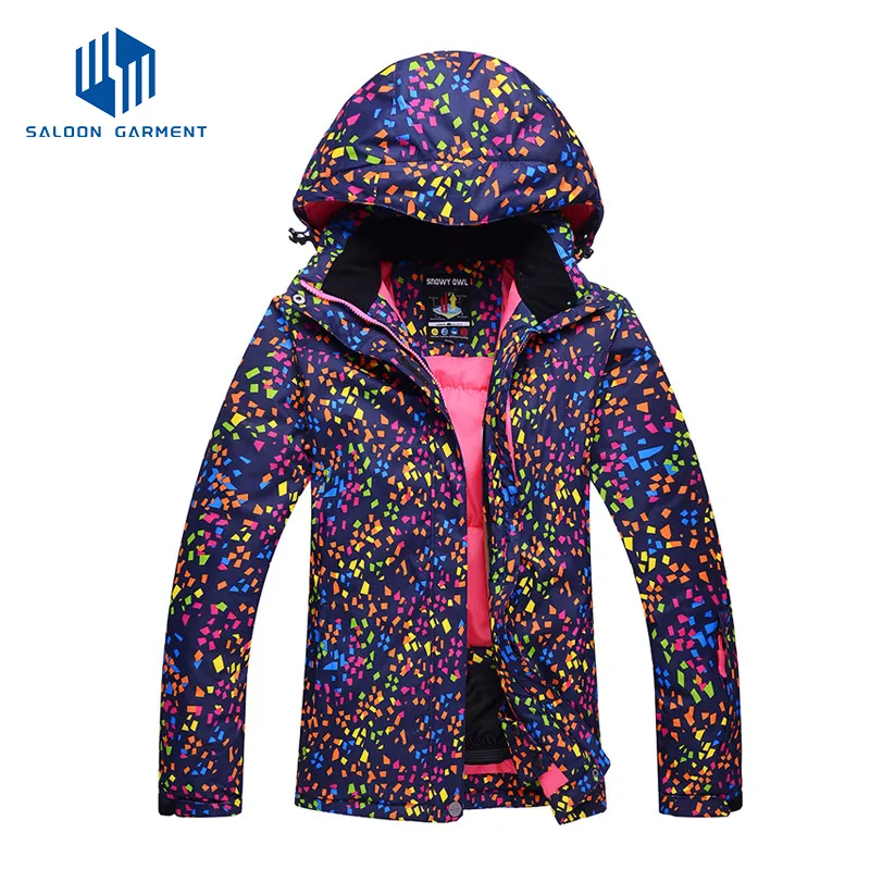 Stylish Women's Waterproof Snowboard Jacket with Breathable Hood