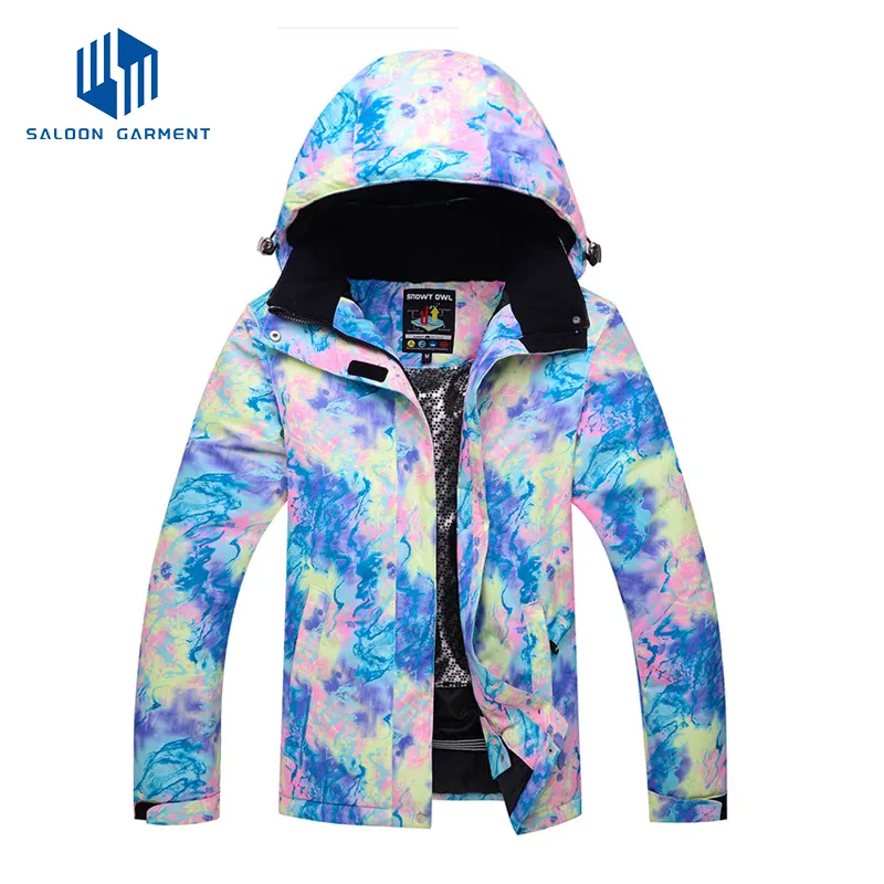Fashionable Breathable Mountain Hiking Outdoor Ski Snow Jacket for Women