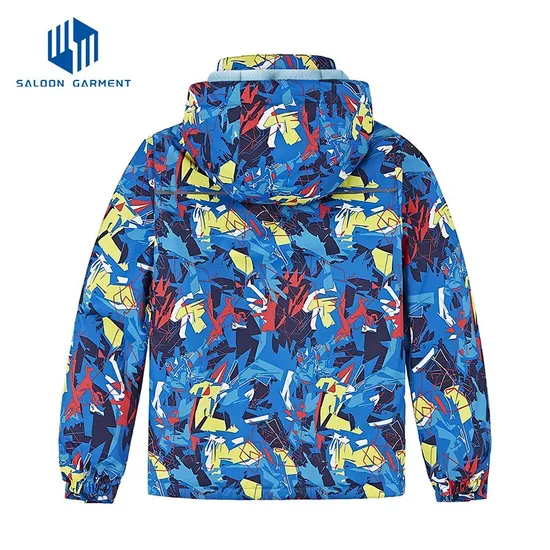 Kids' Waterproof Ski Jacket with Windproof Hood for Outdoor Adventures