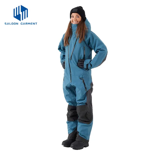 Custom Waterproof Ski Suit One Pieces Jumpsuit Snow Insulated Snowsuit for Snowboarding
