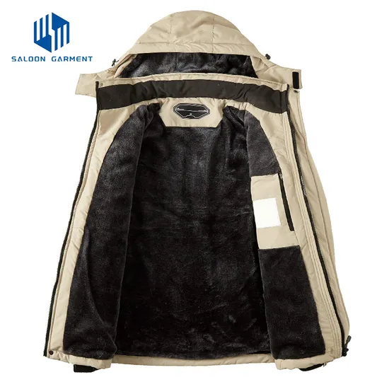 Men's Mountain Waterproof Winter Windbreaker Warm Hooded Snowboarding Raincoat Ski Jacket