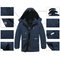 Men's Waterproof Warm Winter Snow Coat Mountain Windbreaker Hooded Raincoat Ski Jacket