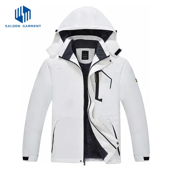 Men's Waterproof Warm Winter Coat Detachable Hood Mountain Windproof Ski Jacket