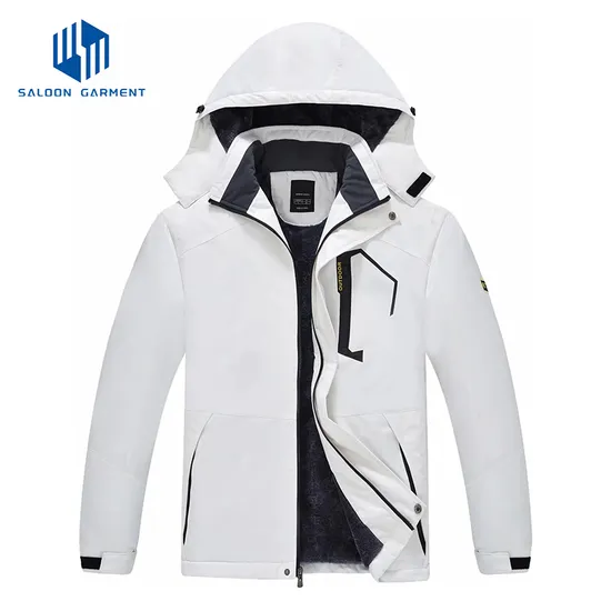 Men's Waterproof Warm Winter Coat Detachable Hood Mountain Windproof Ski Jacket