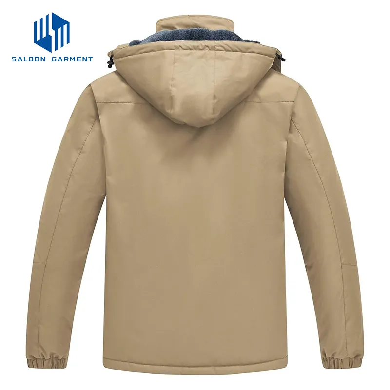 Men's Fleece Lined Water Repellent Outdoor Reflective Coat Softshell Ski Jacket