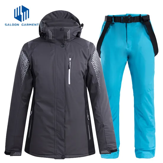 Women's Winter Outdoor Sportswear One-Piece Waterproof Ski Jackets Pants Snow Outfit Warm Clothes Snowboard Suit