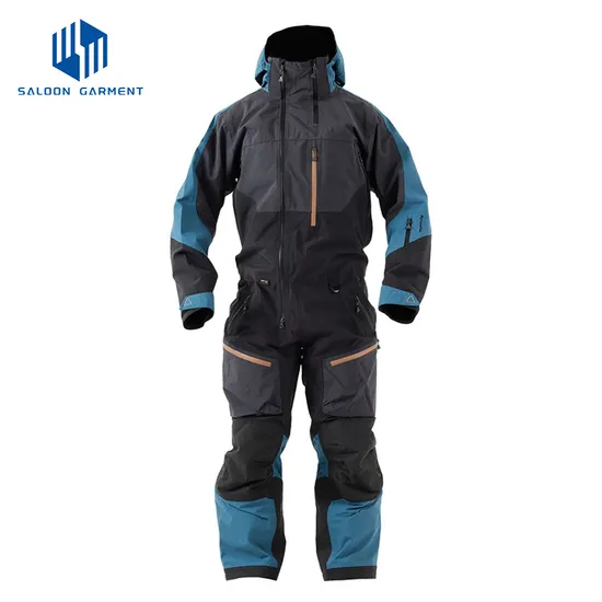 Winter Overall Waterproof Breathable Men's Outdoor Snowmobile Wear Snowsuit