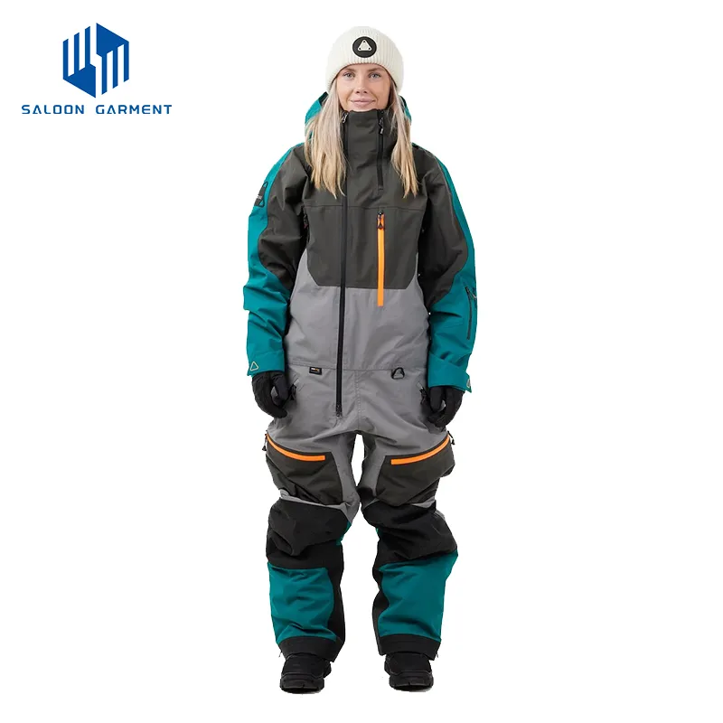 Men's Waterproof Outdoor Sports Jumpsuits One Piece Snowsuits Winter Ski Jumpsuits for Skiing