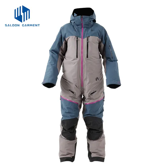 Women and Men's Ski Suits One Piece Jumpsuit Winter Outdoor Waterproof Warm Snowsuits