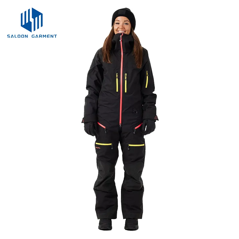 Women Winter Outdoor Sports Ski Jumpsuit Snowsuit