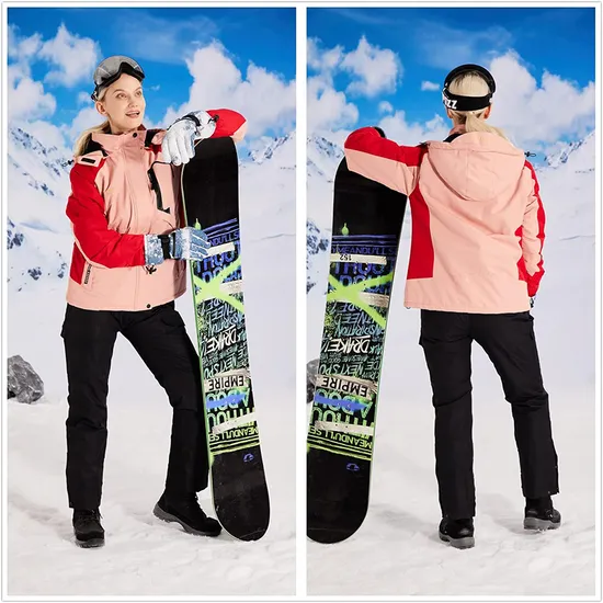 Women's Winter Outdoor Sports Wear Windproof Shell Waterproof Snow Coat Ski Jacket