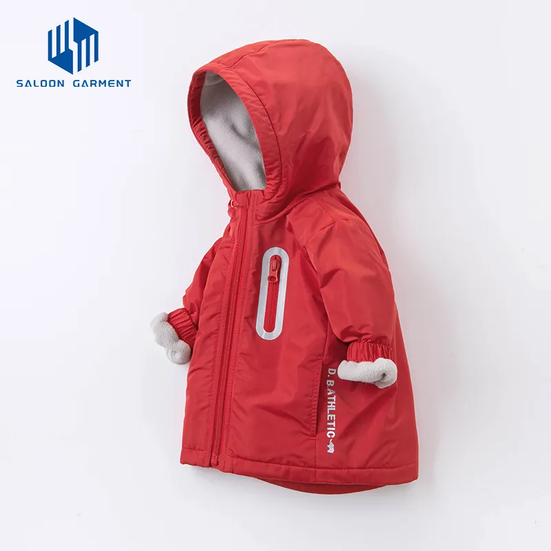 Wholesale Customized Children's Fleece Coat Fashion Warm Kids Padded Jackets