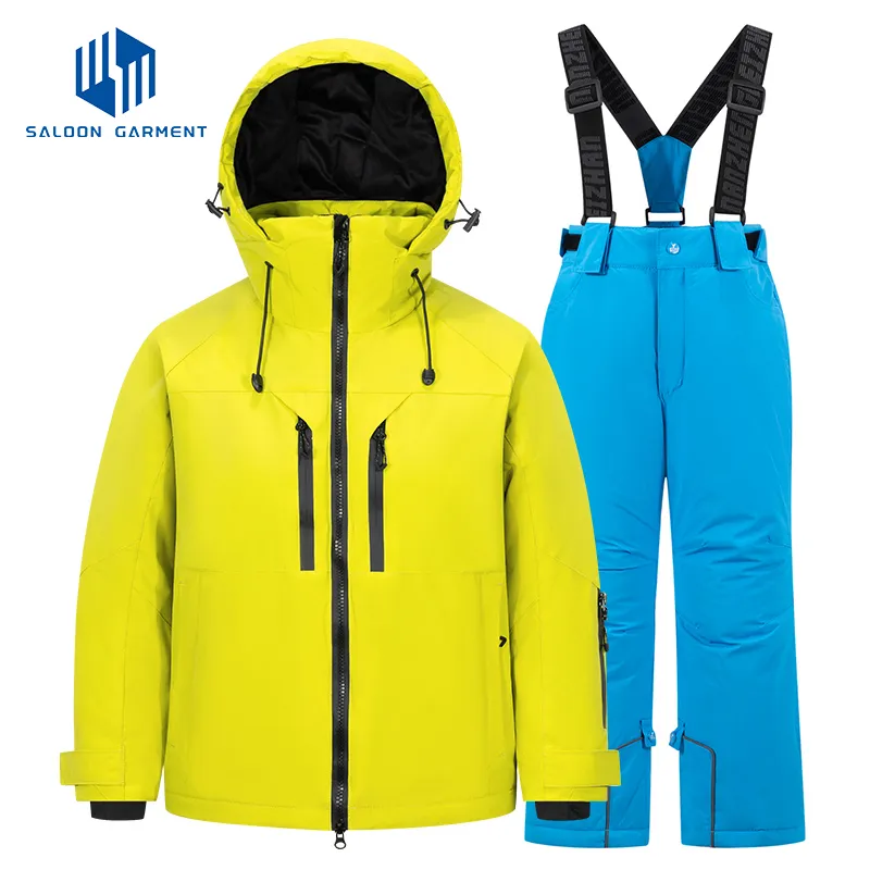 Custom Winter Warm Windproof Breathable Waterproof Outdoor Sporting Ski Snowboarding Jacket Snow Suit