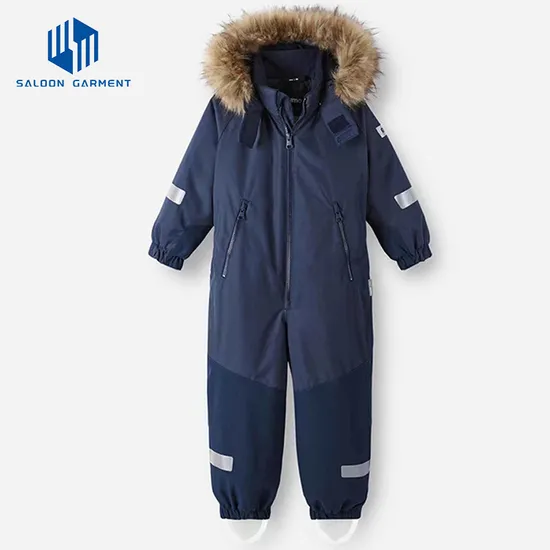 Children Custom Manufacturers Clothing Baby Snow Suit Outdoor Overall Ski Wear Kids Waterproof Jumpsuit One-Piece Boys Ski Suit